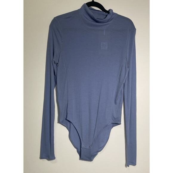 NWT Icebreaker Women's Queens High Neck Bodysuit 100% Merino Kyanite XL - Picture 1 of 13
